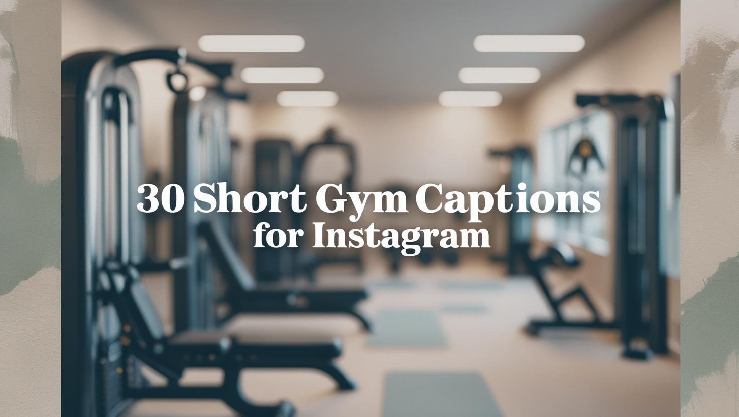 30 Short Gym Captions for Instagram