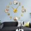 New Hot Wall Mirrored Clocks with Custom Photos