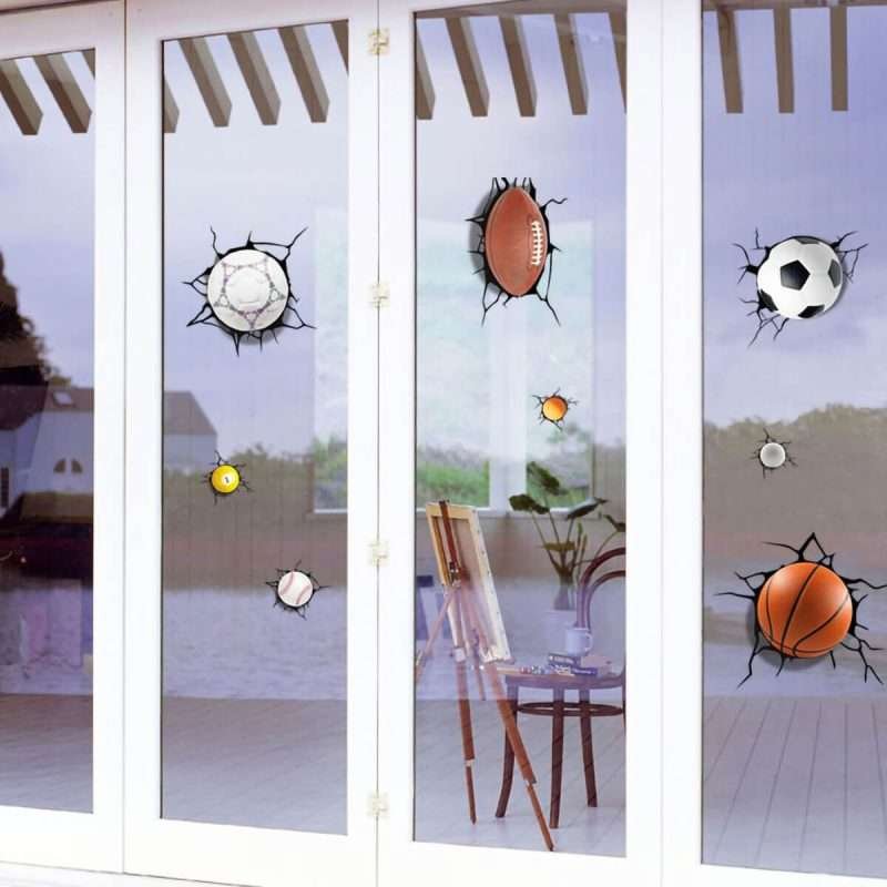 3D A Lot Of Broken Balls Wall Stickers