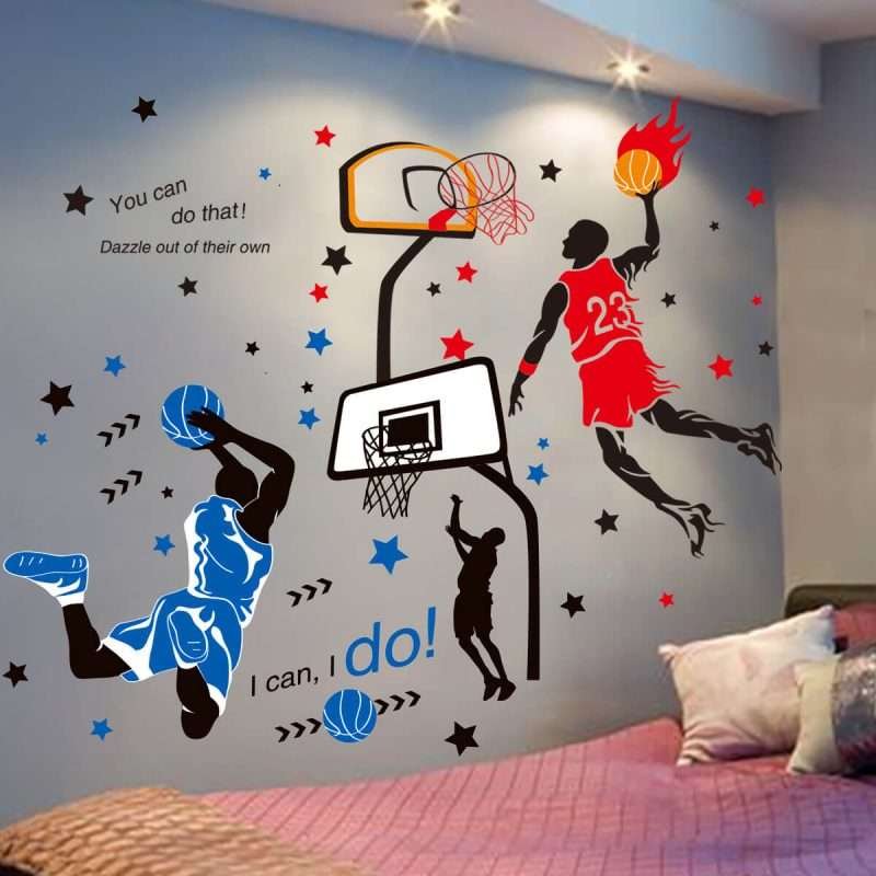 Basketball Player Sports Wall Stickers
