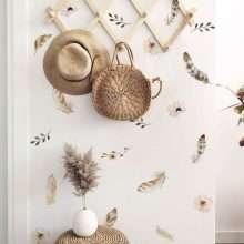 Boho Dry Floral Wall Stickers Decals