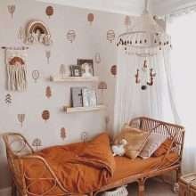 Boho Dry Floral Wall Stickers Decals