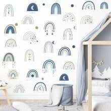 Cartoon Animals Rainbow Wall Decal Decorations