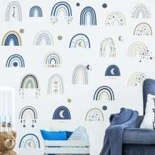 Cartoon Animals Rainbow Wall Decal Decorations