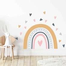 Cartoon Heart Rainbow Wall Stickers