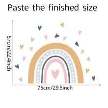 Cartoon Heart Rainbow Wall Stickers