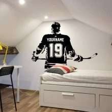 Custom Name and number Hockey Sports Wall Stickers