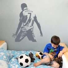 Famous Football Star Ronaldo Wall Stickers