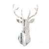 3D Deer Head Mirror Living Room Wall Stickers