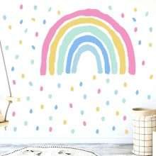 Hand Painted Large Rainbow Wall Decal