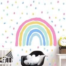 Hand Painted Large Rainbow Wall Decal