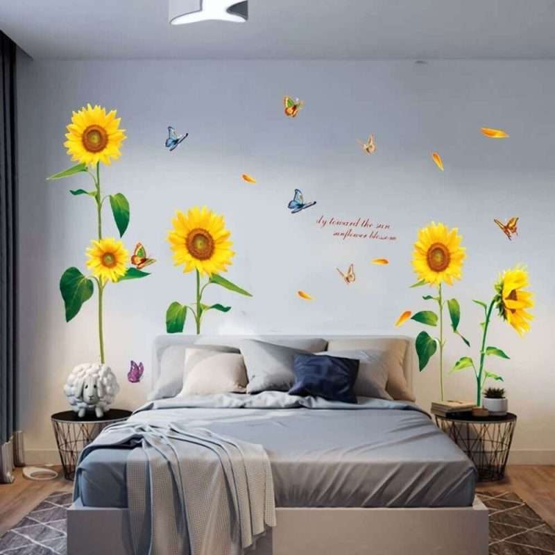 Home Decor Murals Sunflower Wall Decals