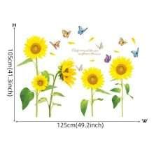 Home Decor Murals Sunflower Wall Decals