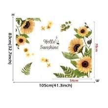 Home Decor Murals Sunflower Wall Decals