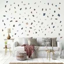 Irregular Stone Shape Sticker Wall Decals