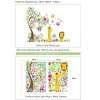 Large Size Trees Animals Colorful Owl Nursery Decals