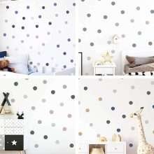 Morandi Color Dots Wall Decals for Kids