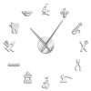 Oversized Dentist Mirrored Clocks Wall Art