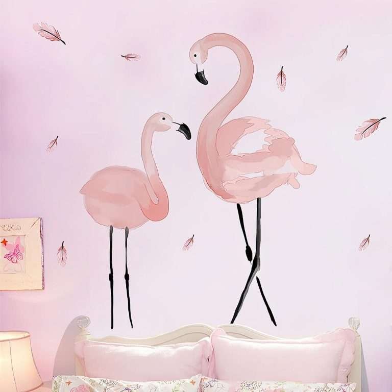 Pink Flamingo Nursery Wall Stickers Admire Stickers