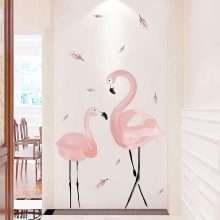 Pink Flamingo Nursery Wall Stickers