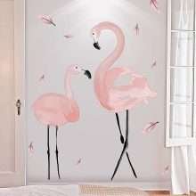 Pink Flamingo Nursery Wall Stickers