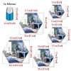 Hexagon Wall Stickers Removable Mirror Decals