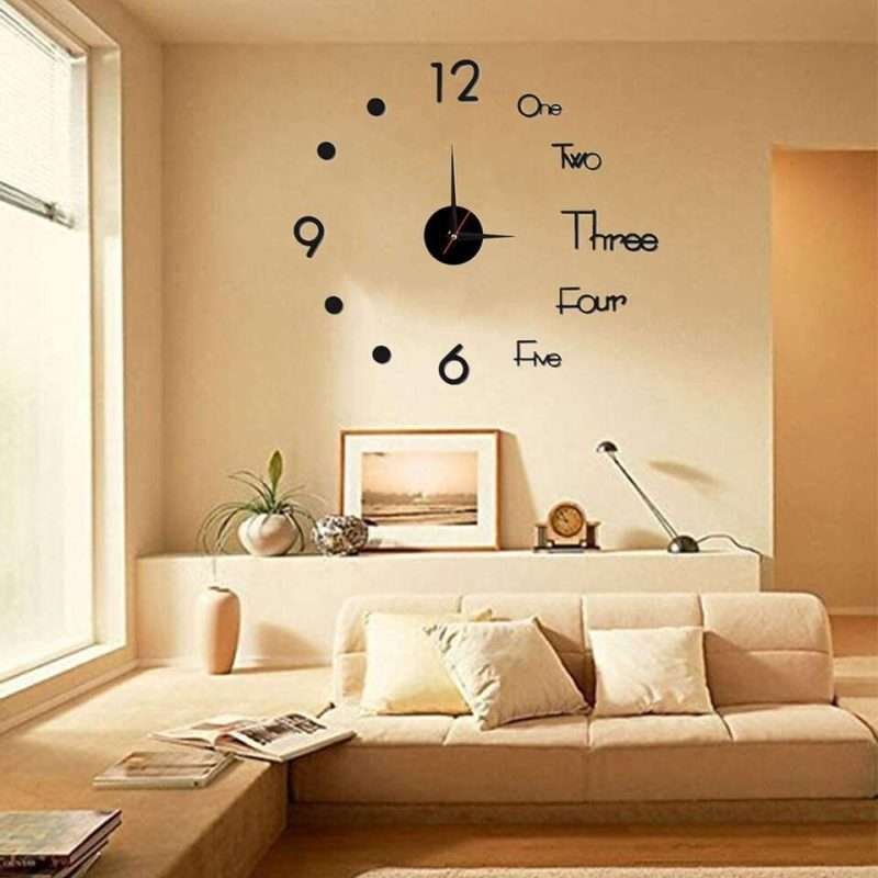 2022 New Acrylic Wall Clock Living Room Stickers