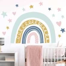 Star Heart Rainbow Wall Stickers