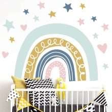 Star Heart Rainbow Wall Stickers