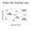 Watercolor Cloud Stars Wall Stickers