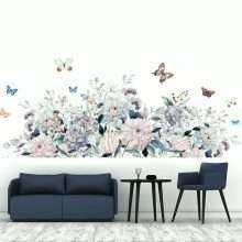 Watercolor Vinyl Wall Decal Floral