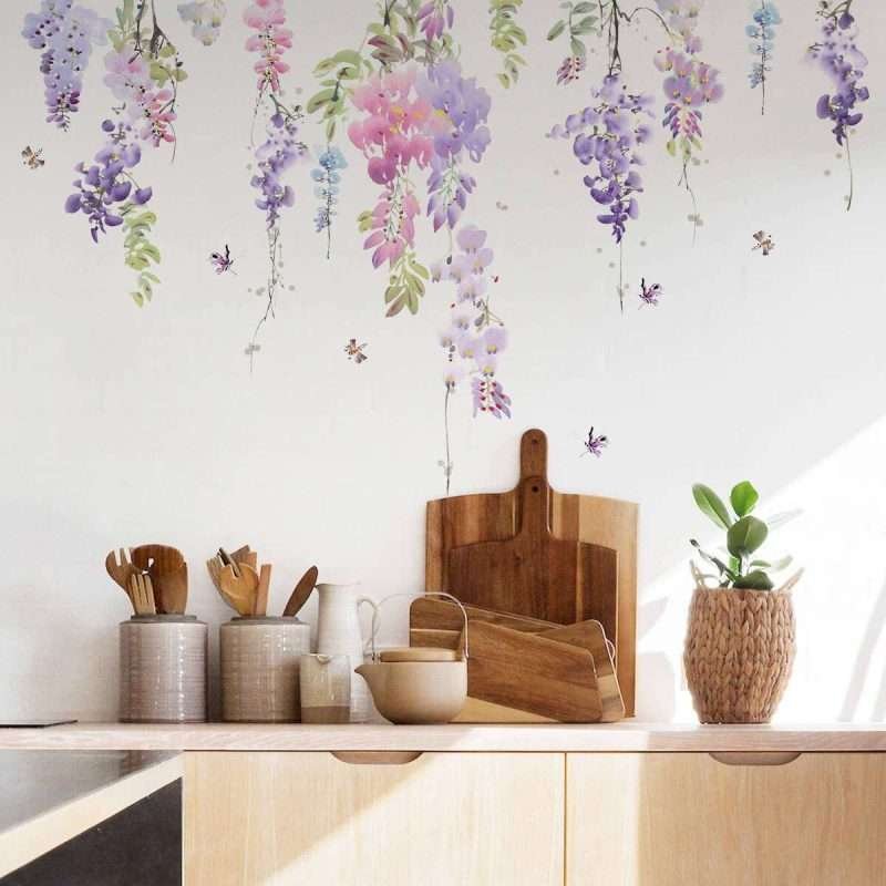 DIY Romantic Floral Wall Decals