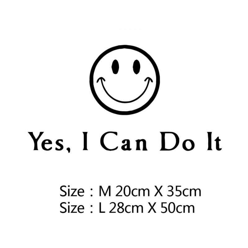 Yes I Can Do It Motivational Wall Quotes