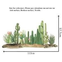 Green Cactus Room Decoration Wall Stickers