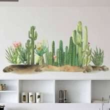 Green Cactus Room Decoration Wall Stickers