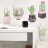 Watercolor Cactus Background Wall Stickers