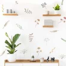 Floral Plants Wall Sticker Boho Wall Decals