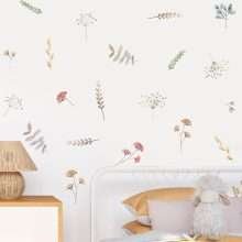 Floral Plants Wall Sticker Boho Wall Decals