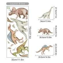 Cartoon Dinosaur Park Watercolor Wall Stickers