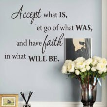 Accept and Let Go Inspirational Wall Stickers 1