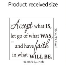 Accept and Let Go Inspirational Wall Stickers 1