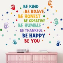 Be Kind Be Brave Child Inspirational Wall Quote 3