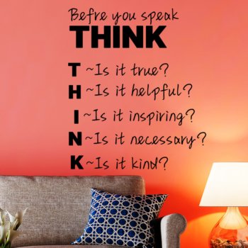 Before You Speak Inspirational Wall Quote