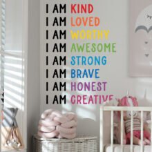 Colorful Letters Children's Room Inspirational Quote 1