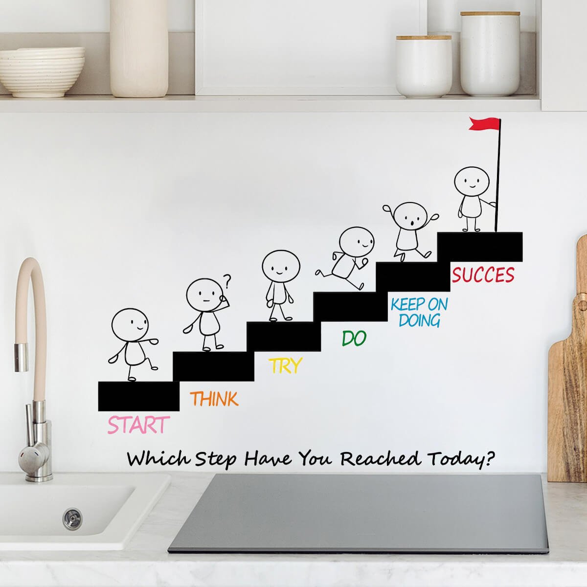 Step By Step Success Quotes Wall Stickers 2 Step By Step Success Quotes Wall Stickers
