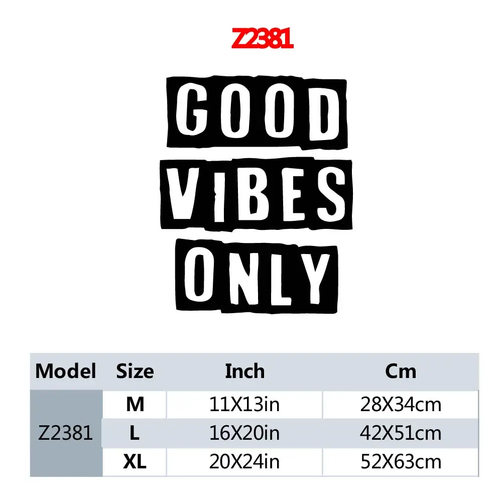 Good Vibes Only Inspirational Quote Stickers 2 Good Vibes Only Inspirational Quote Stickers