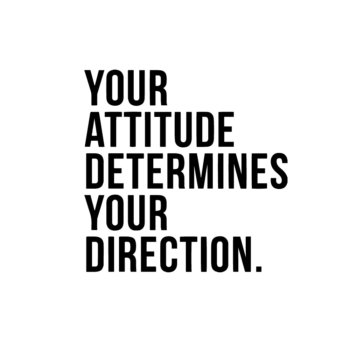Your Attitude Determines Your Direction Encouraging Stickers