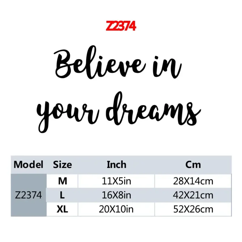 Believe In Your Dreams Positive Wall Quotes